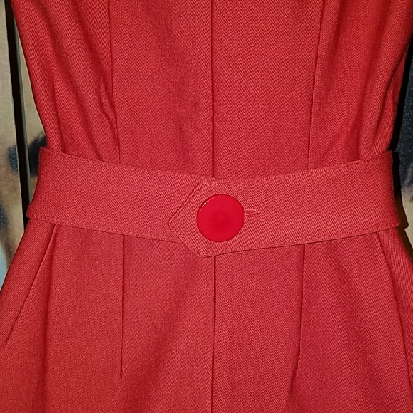 Tatyana Vickie Red RockABilly Pencil Dress Pinup - Picture 7 of 8